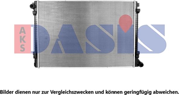 AKS Dasis 040106N - Радіатор, охолодження двигуна autocars.com.ua
