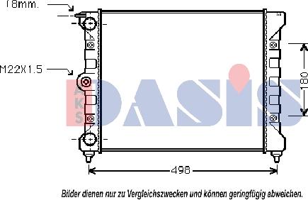 AKS Dasis 040440N - Радиатор, охлаждение двигателя autodnr.net