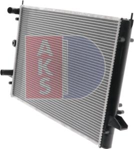 AKS Dasis 040480N - Радіатор, охолодження двигуна autocars.com.ua
