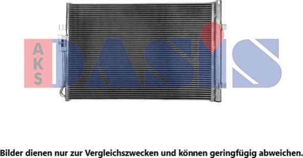AKS Dasis 042044N - Конденсатор, кондиціонер autocars.com.ua