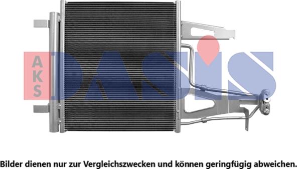 AKS Dasis 042045N - Конденсатор, кондиціонер autocars.com.ua