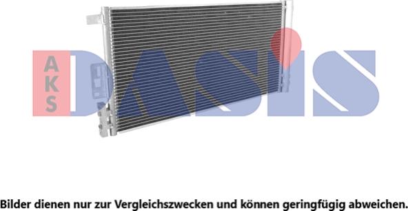 AKS Dasis 042047N - Конденсатор, кондиціонер autocars.com.ua