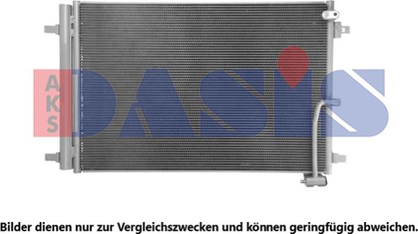 AKS Dasis 042049N - Конденсатор, кондиціонер autocars.com.ua