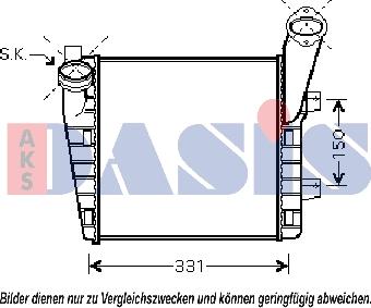 AKS Dasis 047013N - Интеркулер autocars.com.ua