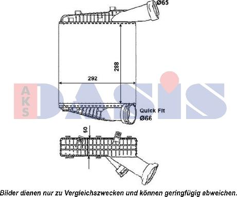 AKS Dasis 047022N - Интеркулер autocars.com.ua