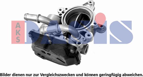 AKS Dasis 047075N - Патрубок дросельної заслінки autocars.com.ua