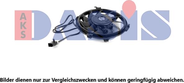 AKS Dasis 048137N - Електродвигун, вентилятор радіатора autocars.com.ua
