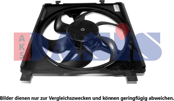 AKS Dasis 048154N - Електродвигун, вентилятор радіатора autocars.com.ua
