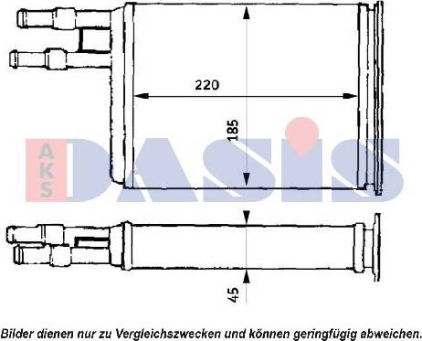 AKS Dasis 049009N - Теплообменник, отопление салона autodnr.net