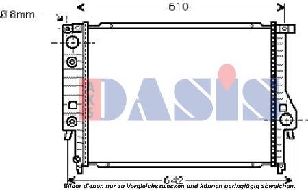 AKS Dasis 050023N - Радиатор, охлаждение двигателя autodnr.net