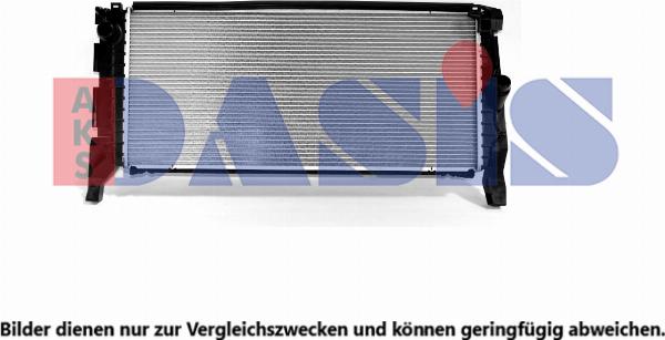 AKS Dasis 050122N - Радіатор, охолодження двигуна autocars.com.ua