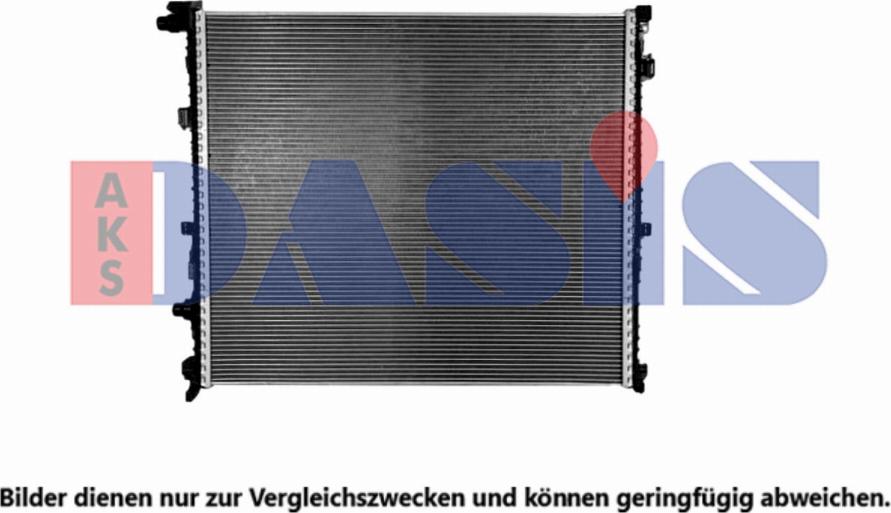 AKS Dasis 050134N - Радіатор, охолодження двигуна autocars.com.ua
