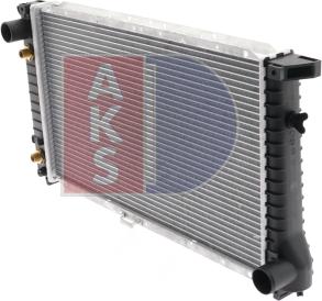 AKS Dasis 050970N - Радіатор, охолодження двигуна autocars.com.ua
