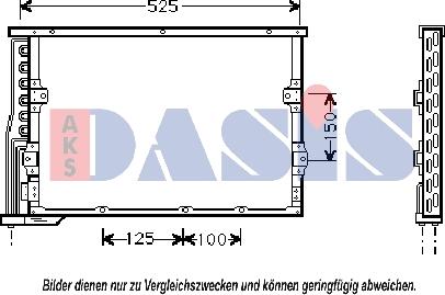 AKS Dasis 052003N - Конденсатор, кондиціонер autocars.com.ua