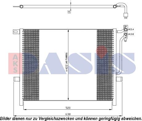 AKS Dasis 052017N - Конденсатор, кондиціонер autocars.com.ua