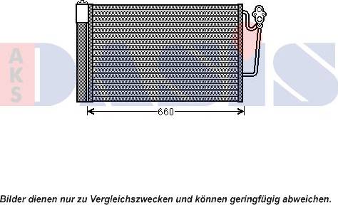 AKS Dasis 052020N - Конденсатор, кондиціонер autocars.com.ua