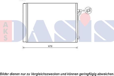 AKS Dasis 052021N - Конденсатор, кондиціонер autocars.com.ua