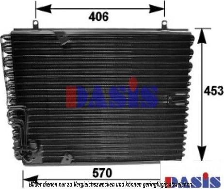 AKS Dasis 052140N - Конденсатор, кондиціонер autocars.com.ua