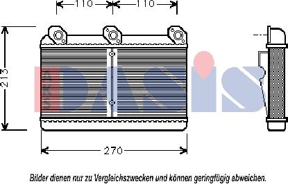 AKS Dasis 059120N - Теплообмінник, опалення салону autocars.com.ua