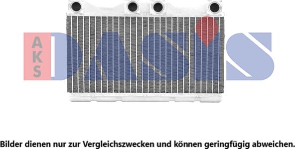 AKS Dasis 059180N - Теплообмінник, опалення салону autocars.com.ua