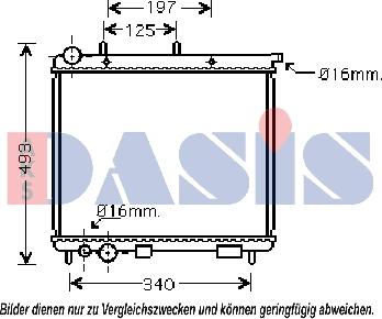 AKS Dasis 060028N - Радиатор, охлаждение двигателя autodnr.net