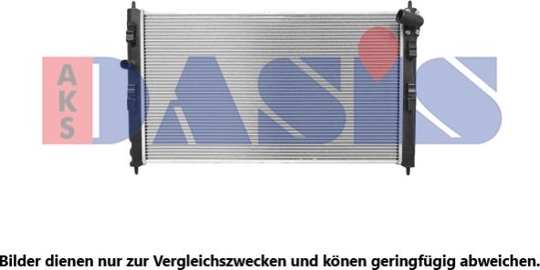 AKS Dasis 060082N - Радиатор, охлаждение двигателя autodnr.net