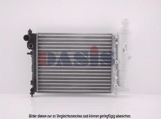 AKS Dasis 060780N - Радиатор, охлаждение двигателя autodnr.net