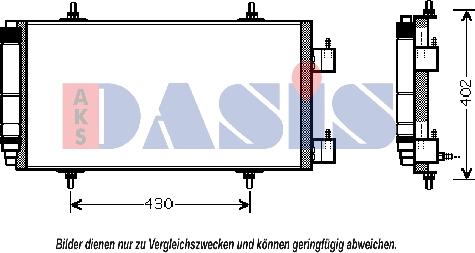 AKS Dasis 062006N - Конденсатор, кондиціонер autocars.com.ua