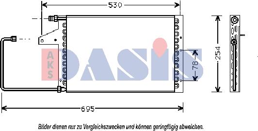 AKS Dasis 062010N - Конденсатор, кондиціонер autocars.com.ua