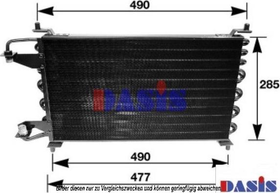 AKS Dasis 062060N - Конденсатор, кондиціонер autocars.com.ua