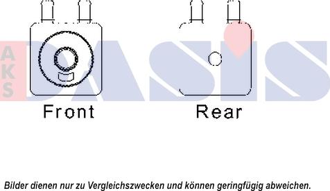 AKS Dasis 066002N - Масляний радіатор, рухове масло autocars.com.ua