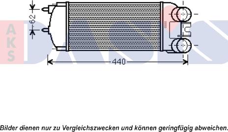 AKS Dasis 067006N - Интеркулер autocars.com.ua