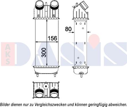 AKS Dasis 067016N - Интеркулер autocars.com.ua