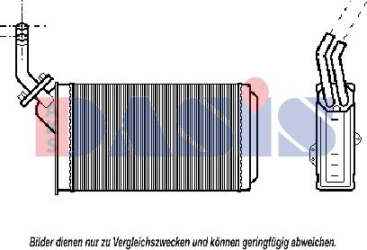 AKS Dasis 069180N - Теплообмінник, опалення салону autocars.com.ua