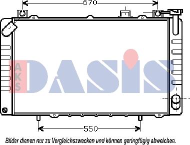 AKS Dasis 070055N - Радіатор, охолодження двигуна autocars.com.ua