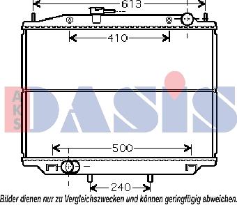 AKS Dasis 070128N - Радиатор, охлаждение двигателя autodnr.net