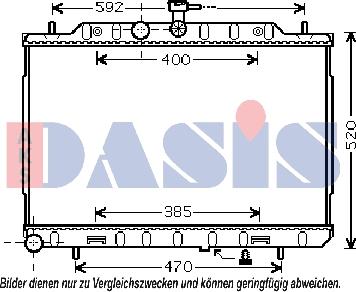 AKS Dasis 070152N - Радиатор, охлаждение двигателя autodnr.net