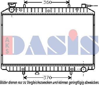 AKS Dasis 070250N - Радіатор, охолодження двигуна autocars.com.ua