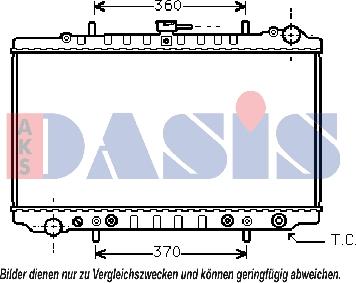 AKS Dasis 070680N - Радіатор, охолодження двигуна autocars.com.ua