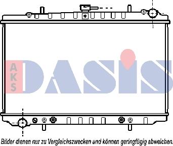 AKS Dasis 071350N - Радіатор, охолодження двигуна autocars.com.ua