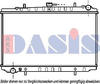 AKS Dasis 071640N - Радіатор, охолодження двигуна autocars.com.ua