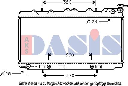 AKS Dasis 071810N - Радіатор, охолодження двигуна autocars.com.ua