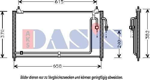 AKS Dasis 072012N - Конденсатор, кондиціонер autocars.com.ua