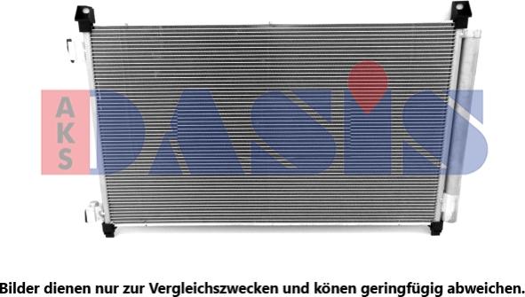 AKS Dasis 072065N - Конденсатор, кондиціонер autocars.com.ua