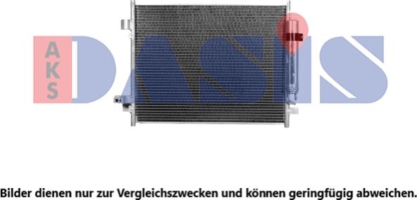 AKS Dasis 072066N - Конденсатор, кондиціонер autocars.com.ua