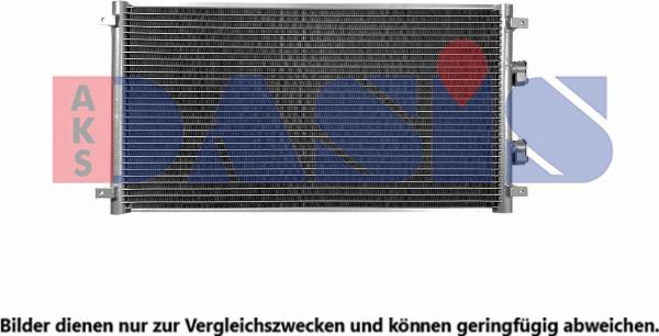 AKS Dasis 072086N - Конденсатор, кондиціонер autocars.com.ua