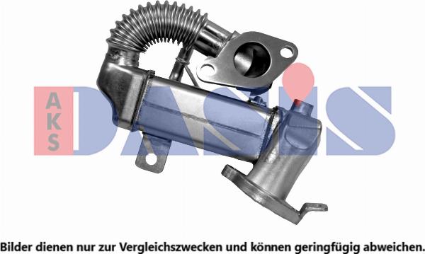 AKS Dasis 075011N - Радіатор, рециркуляція ОГ autocars.com.ua