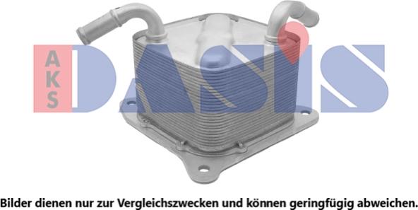 AKS Dasis 076009N - Масляний радіатор, рухове масло autocars.com.ua