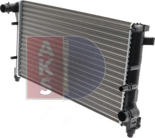 AKS Dasis 080067N - Радіатор, охолодження двигуна autocars.com.ua