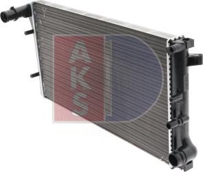 AKS Dasis 080074N - Радіатор, охолодження двигуна autocars.com.ua